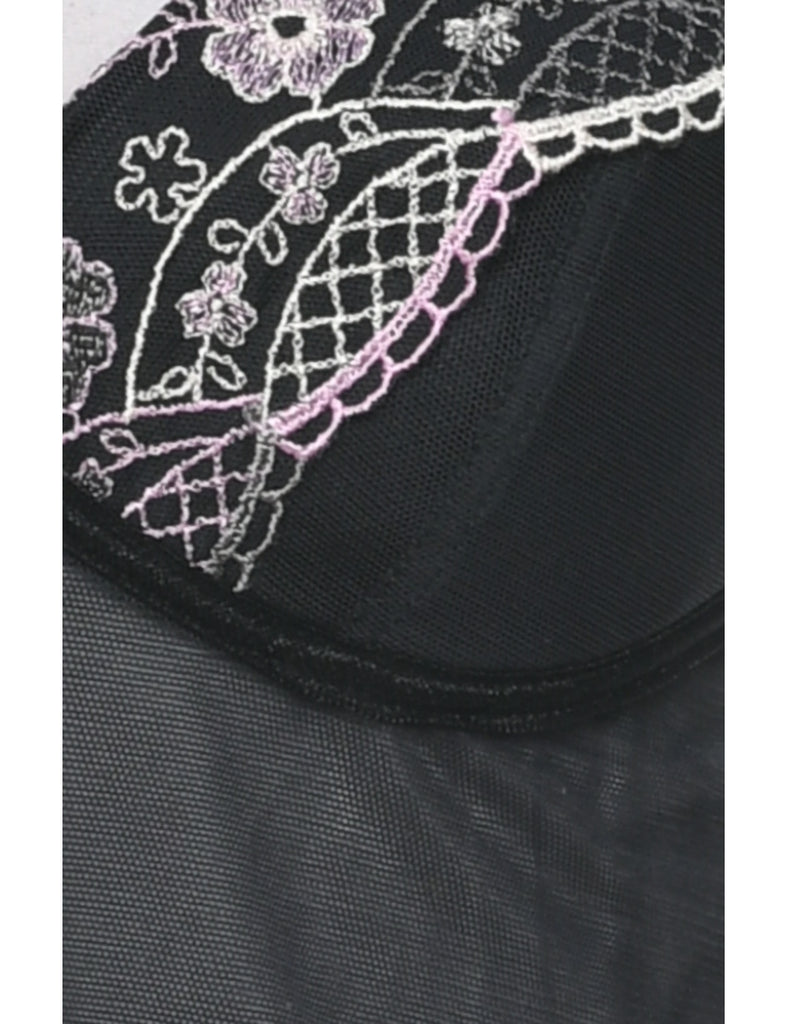 Y2K Sheer Black Babydoll - XS