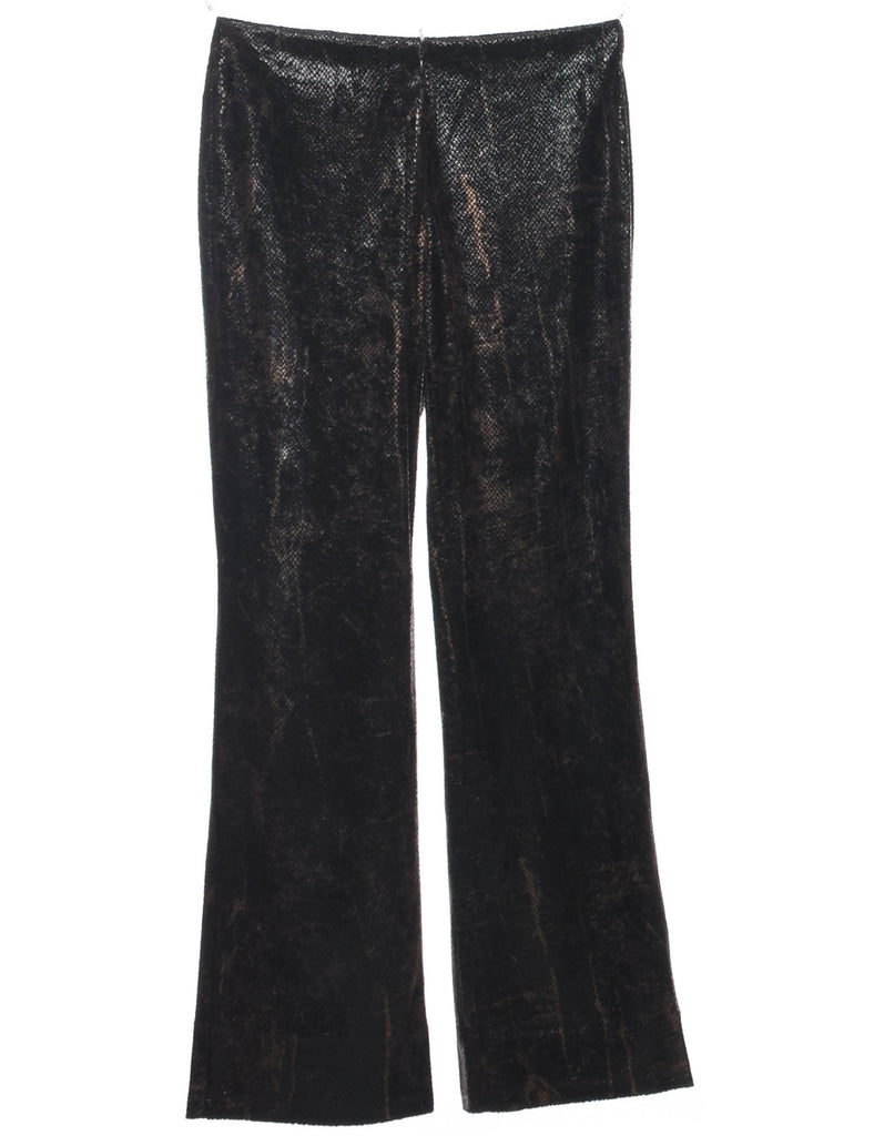 Y2K Snakeskin Pattern Trousers - W28 L31