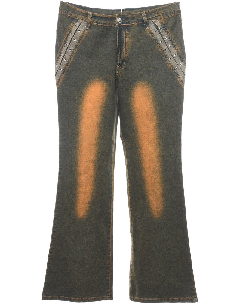 Y2K Stonewash Bootcut Jeans - W32 L31