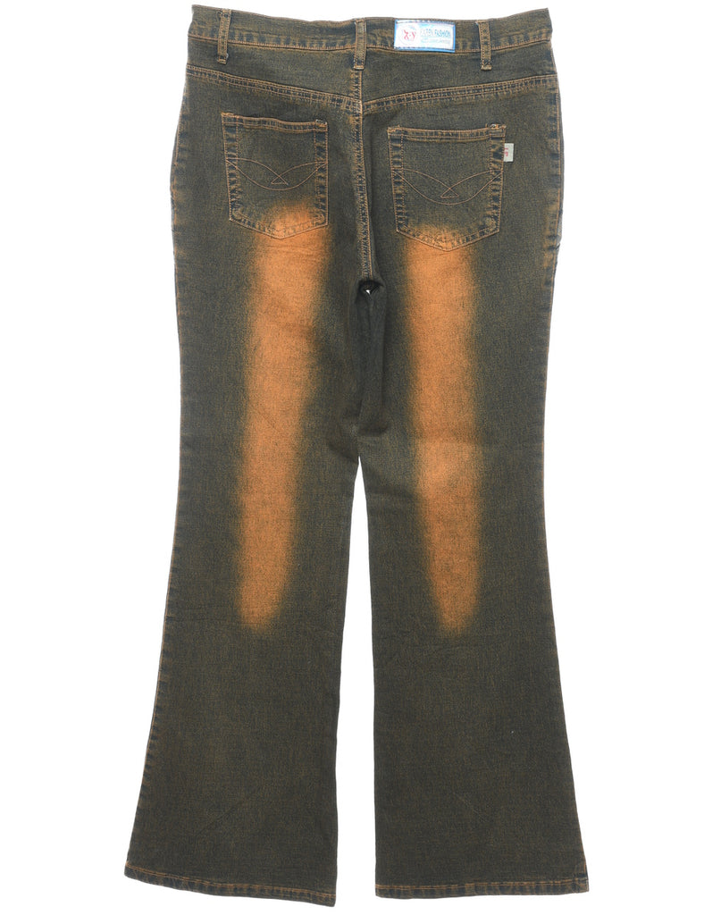 Y2K Stonewash Bootcut Jeans - W32 L31
