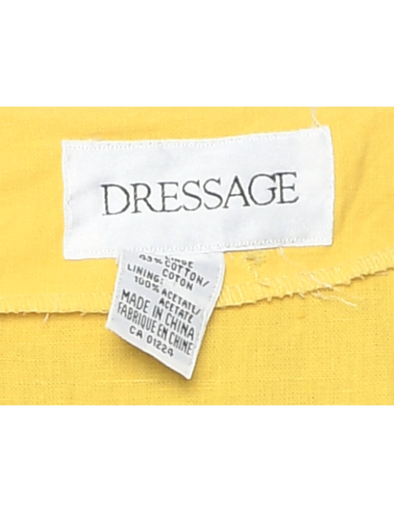 Yellow Shift Dress - L