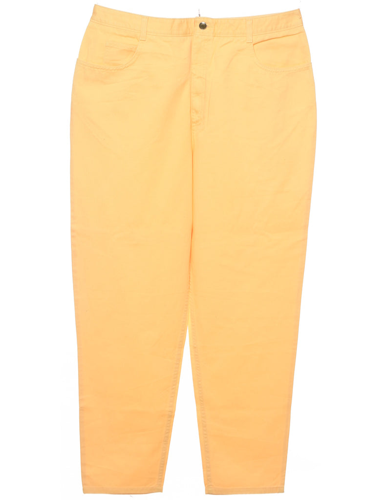 Yellow Tapered Trousers - W36 L30