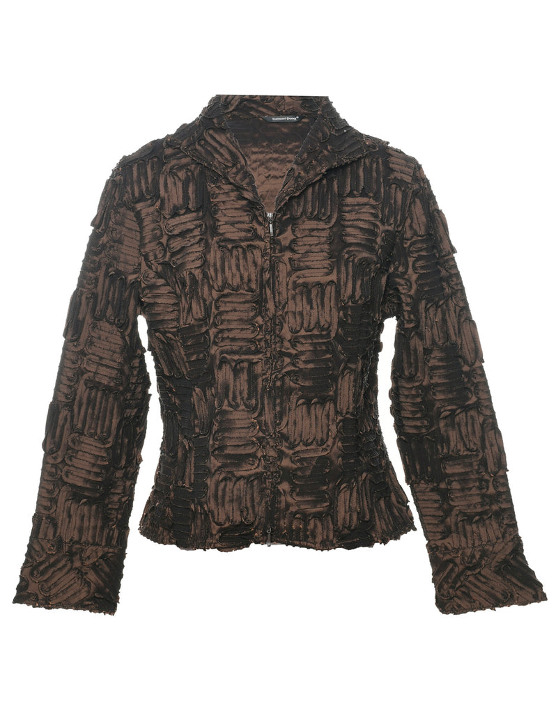 Zip Front Evening Jacket - M