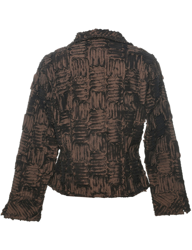 Zip Front Evening Jacket - M