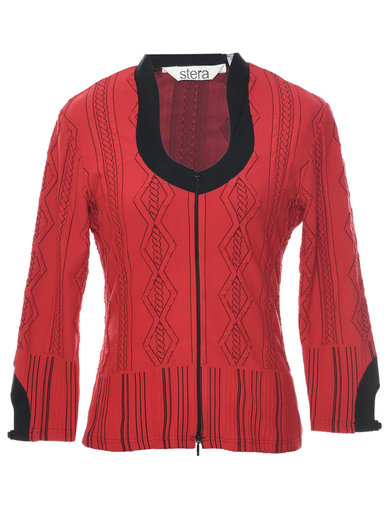 Zip Front Jacket - M