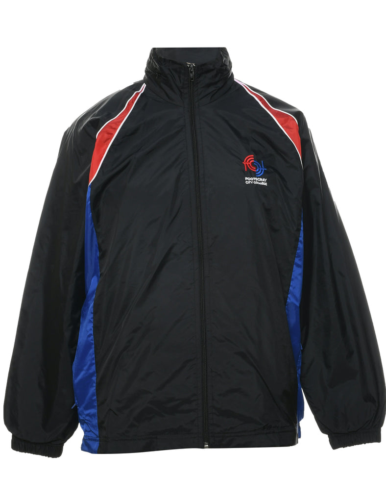 Zip Front Nylon Jacket - XS