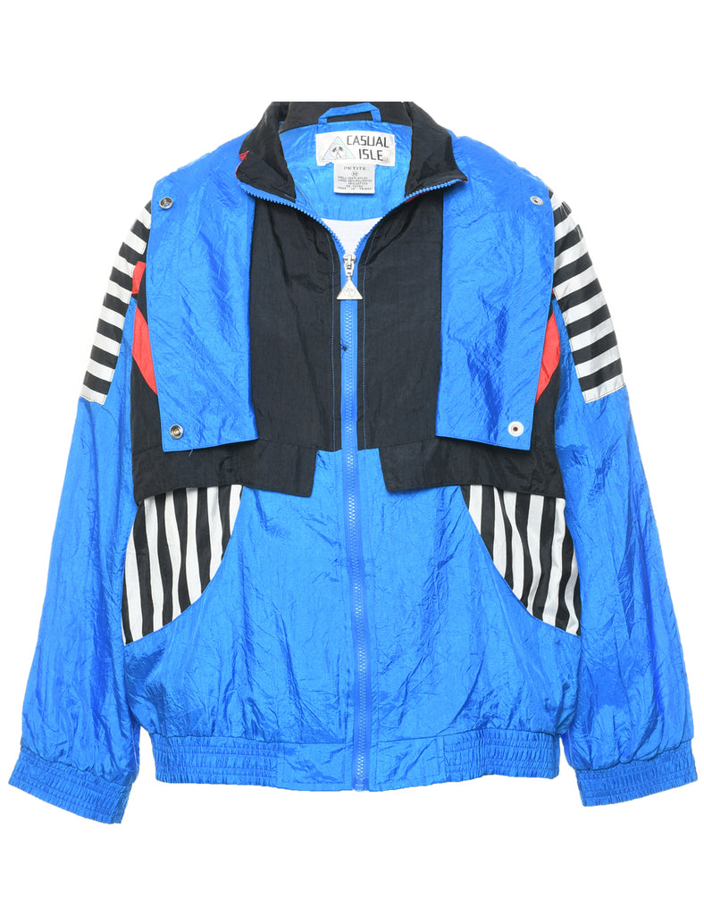 Zip Front Nylon Jacket - M