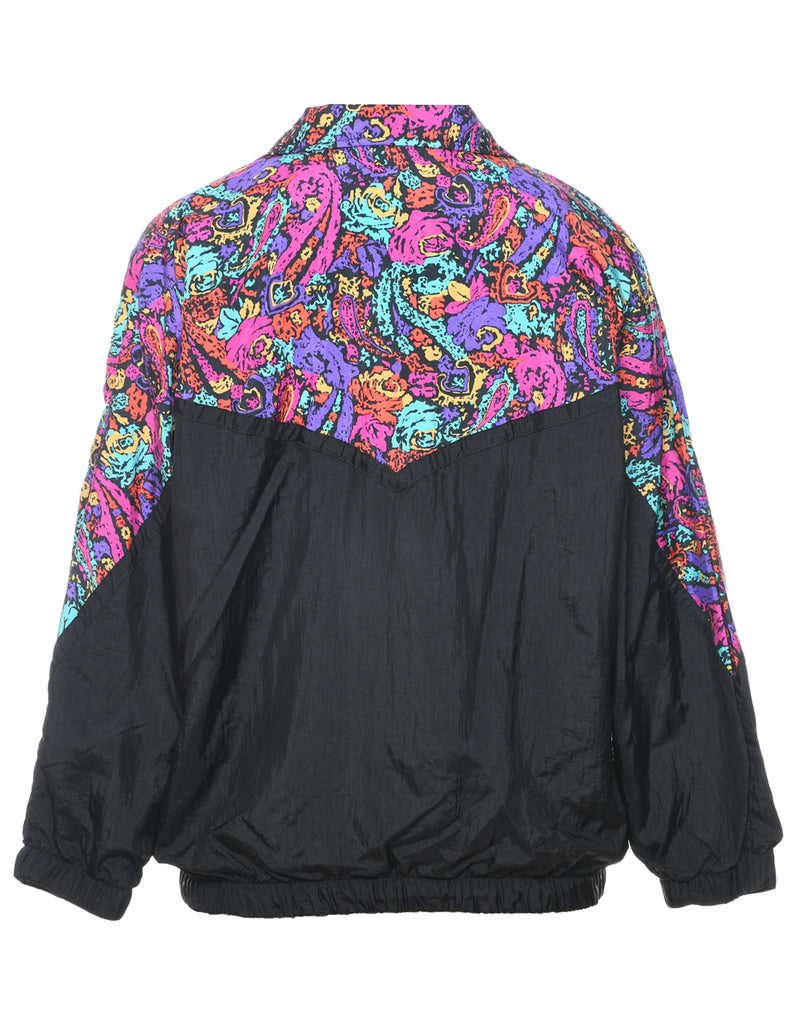 Zip Front Nylon Jacket - L