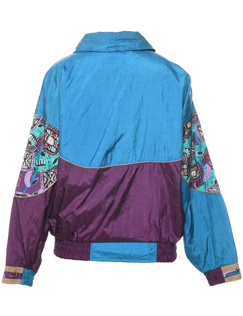Zip Front Nylon Jacket - M