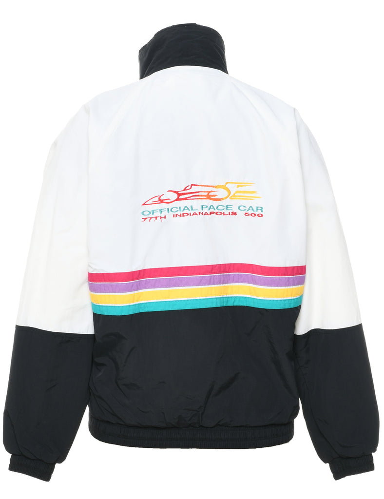 Zip Front Nylon Jacket - M
