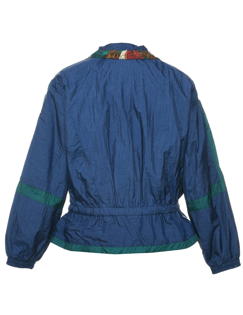 Zip Front Nylon Jacket - L