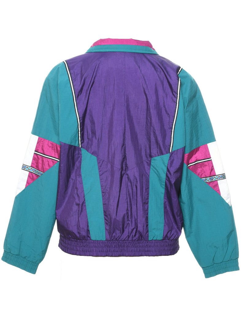 Zip Front Nylon Jacket - M