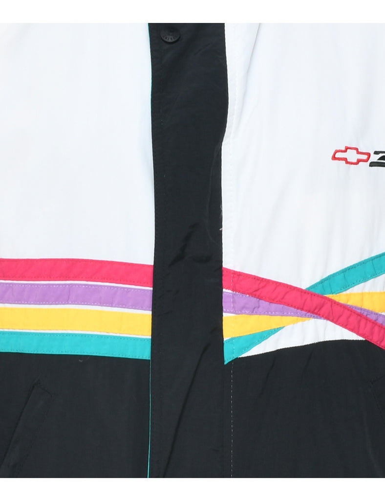 Zip Front Nylon Jacket - M