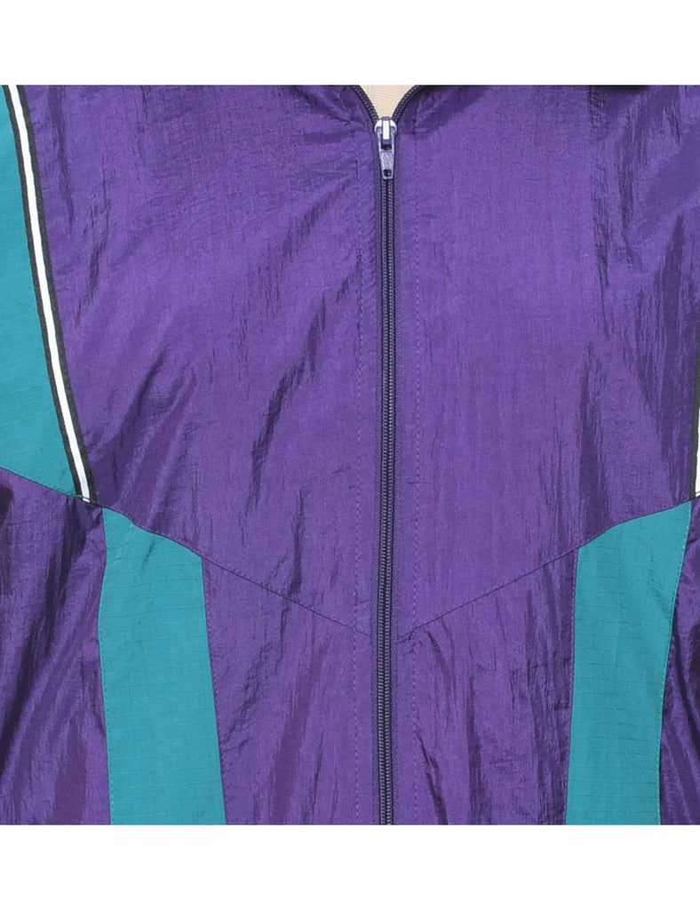 Zip Front Nylon Jacket - M