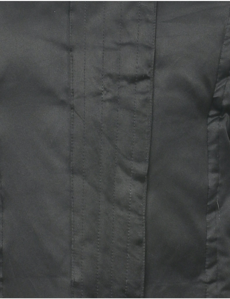 Zip Front Puffer Jacket - M
