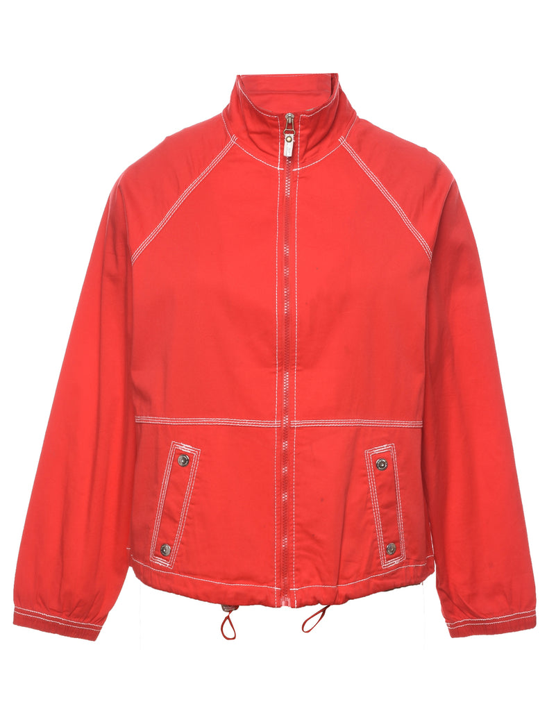 Zip Front Red Jacket - M