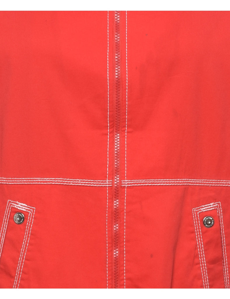Zip Front Red Jacket - M