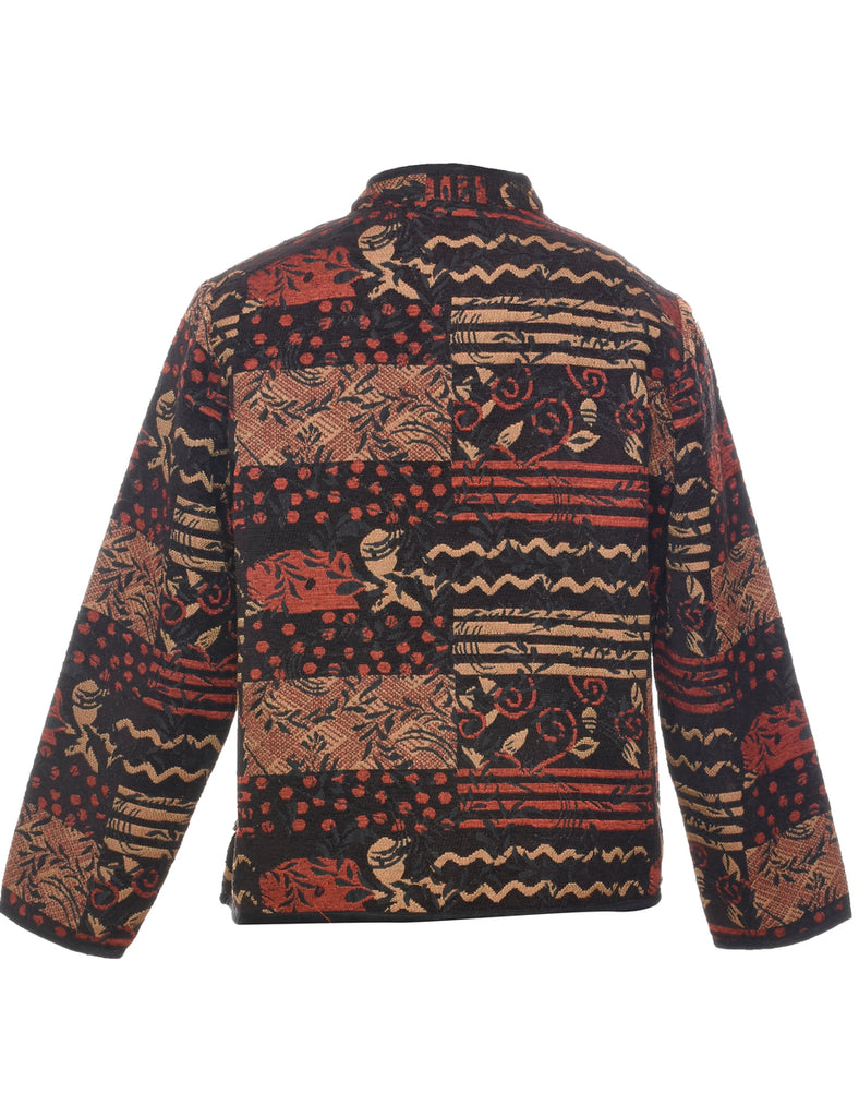 Zip Front Tapestry Jacket - L