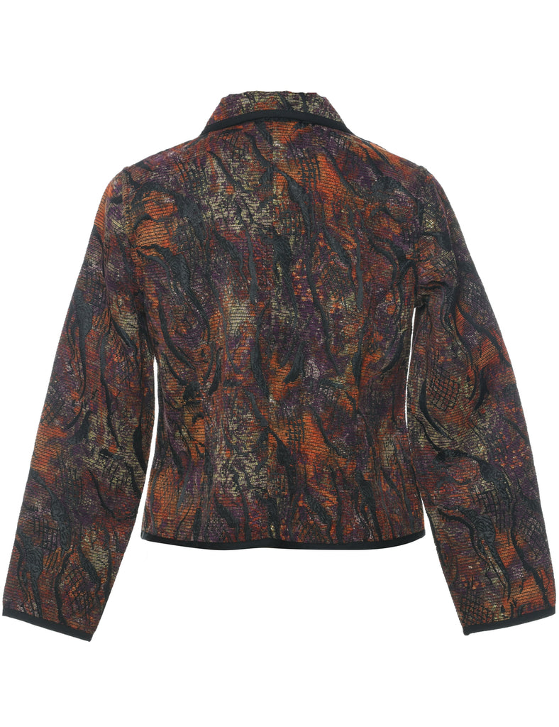 Zip Front Tapestry Jacket - M