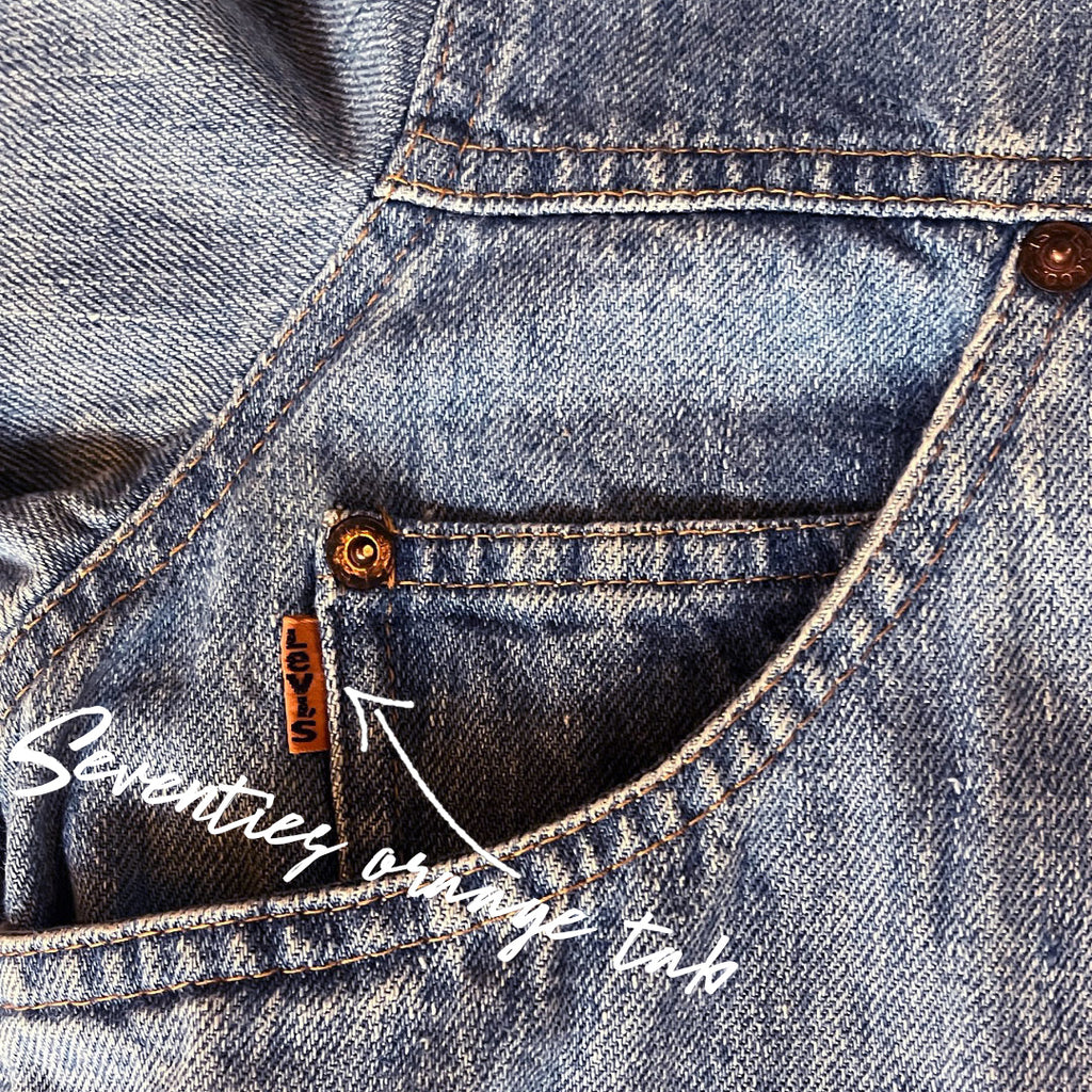 Rare 1970s Orange Tab Levi's Shirt - M