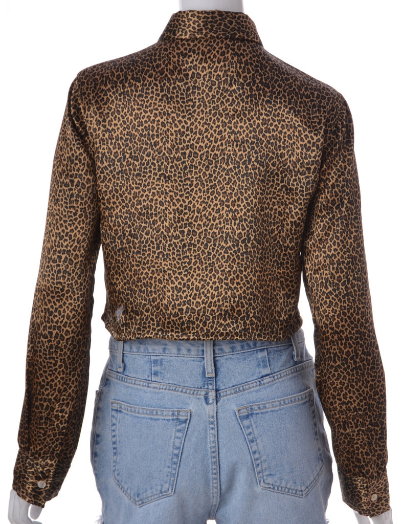 Cropped Long Sleeved Blouse - Blouses & Tops - Beyond Retro