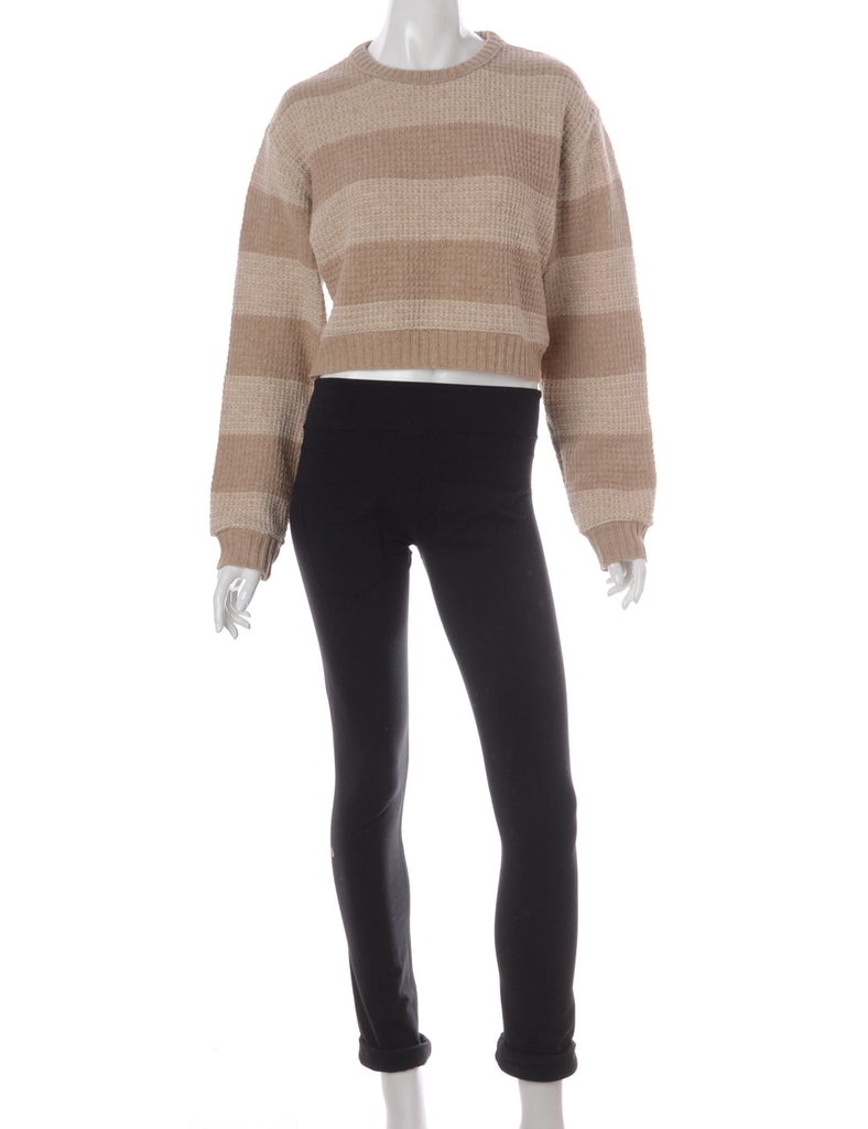 Label Alice Cropped Plain Knitted Jumper - Knits - Beyond Retro