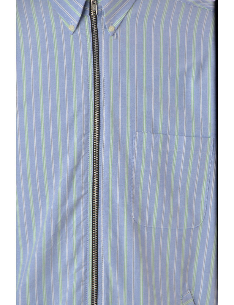 Label Stripy Pattern Summer Shacket