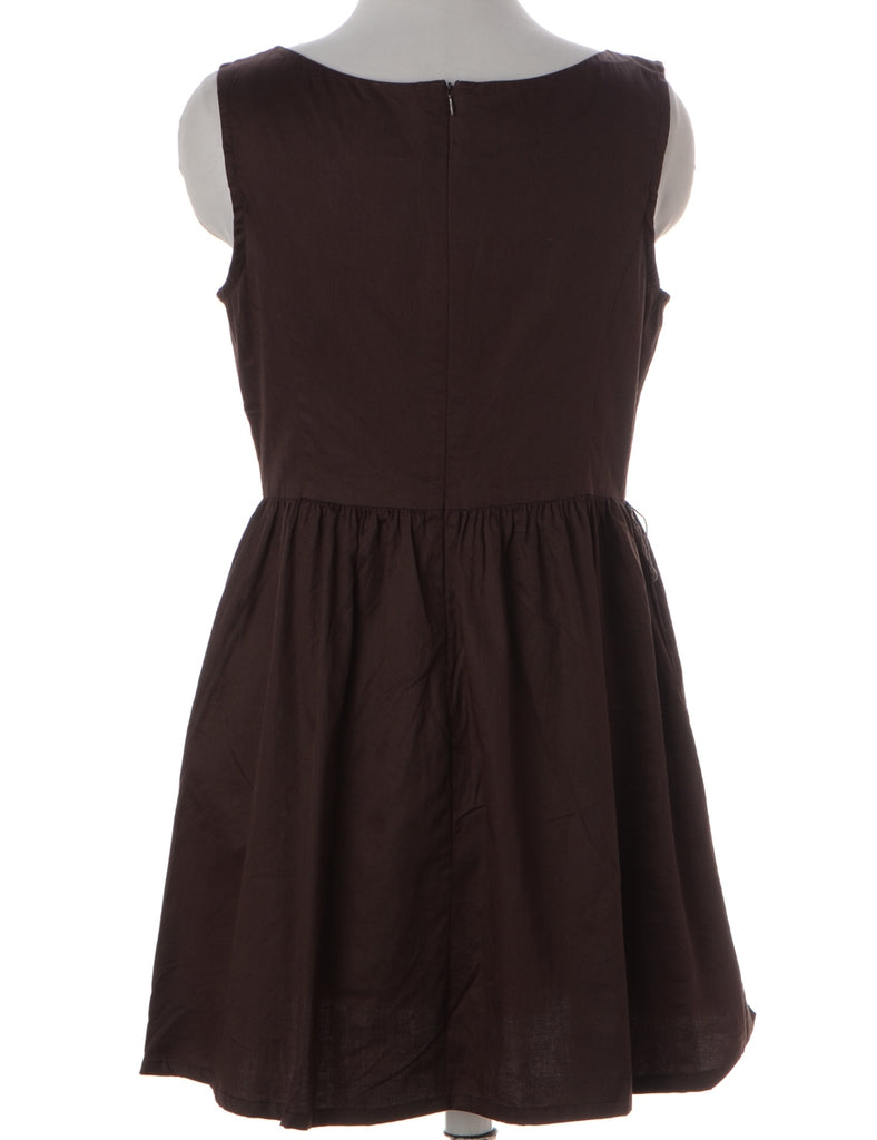 Label Anna Sleeveless Summer Short Dress - Dresses - Beyond Retro