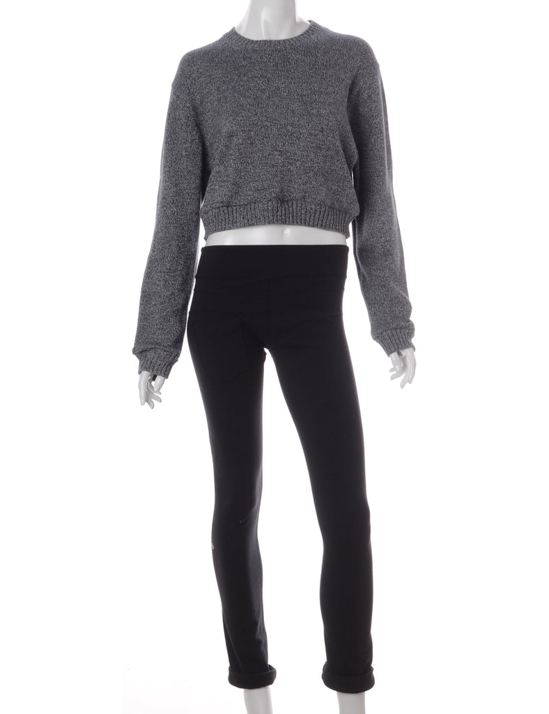 Label Alice Cropped Plain Knitted Jumper - Knits - Beyond Retro