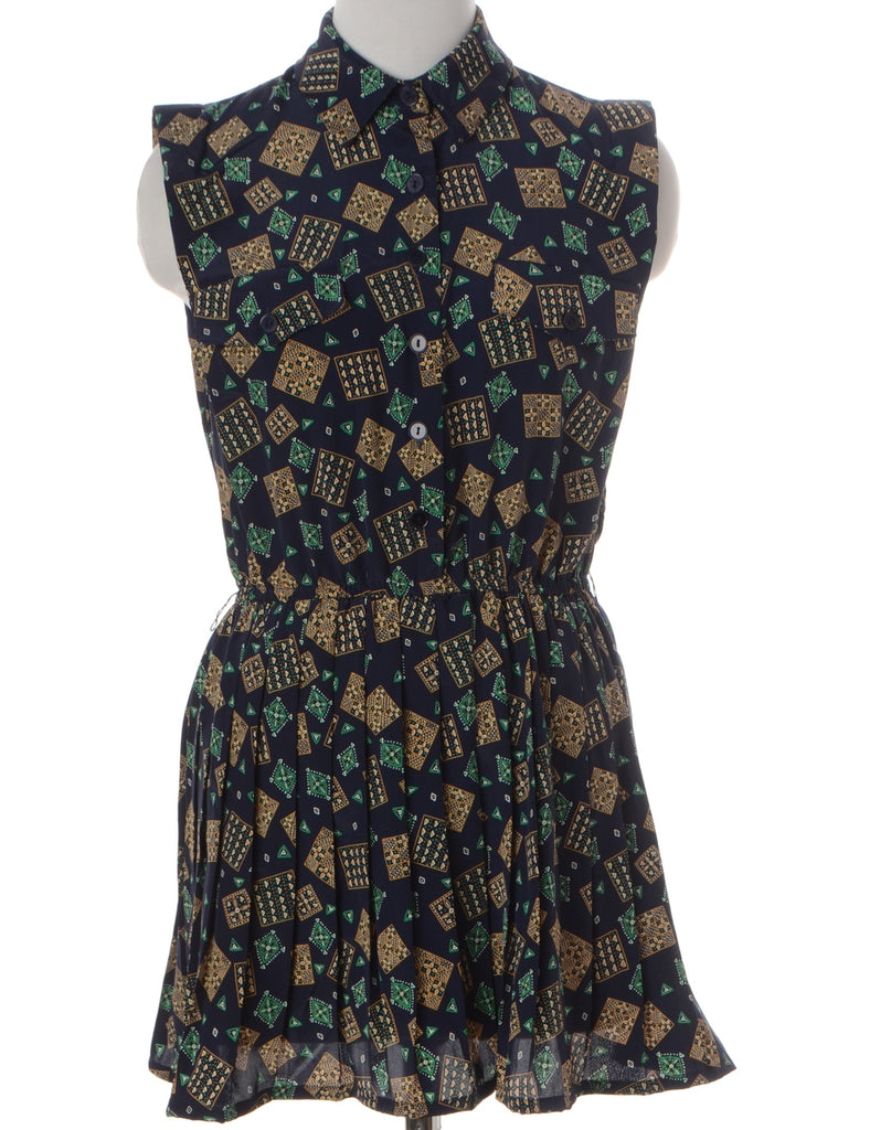 Label Anna Sleeveless Summer Short Dress - Dresses - Beyond Retro