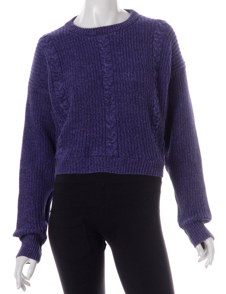 Label Alice Cropped Plain Knitted Jumper - Knits - Beyond Retro