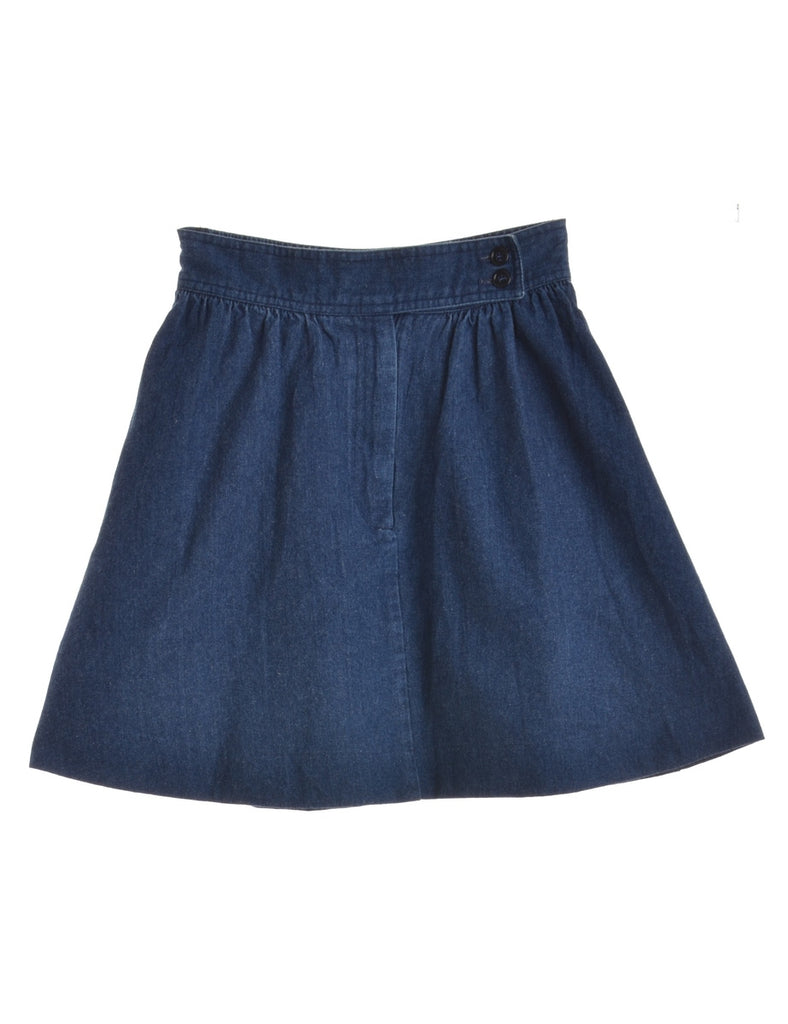 Indigo Denim Skirt - Skirts - Beyond Retro