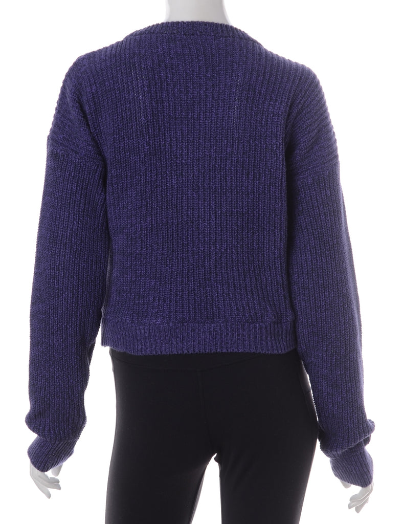 Label Alice Cropped Plain Knitted Jumper - Knits - Beyond Retro