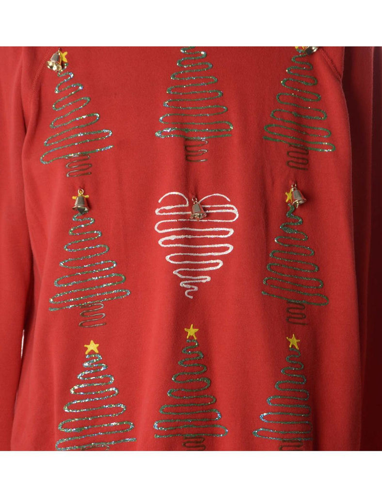 Label Christmas Sweatshirt With Bells