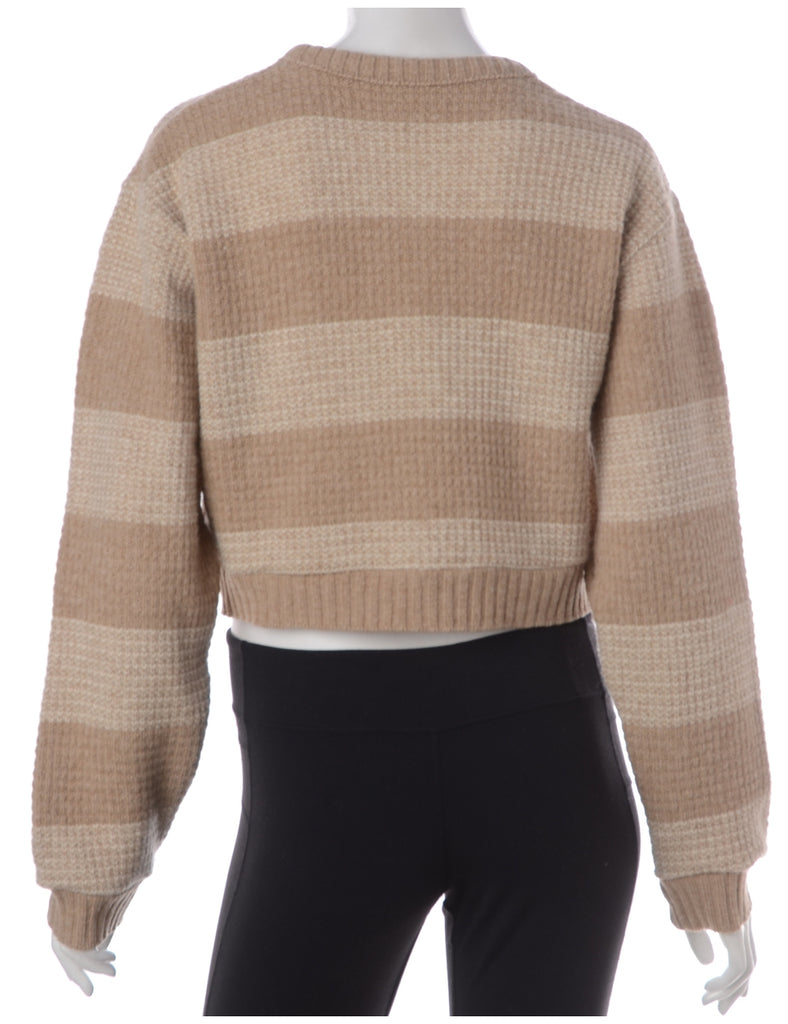 Label Alice Cropped Plain Knitted Jumper - Knits - Beyond Retro
