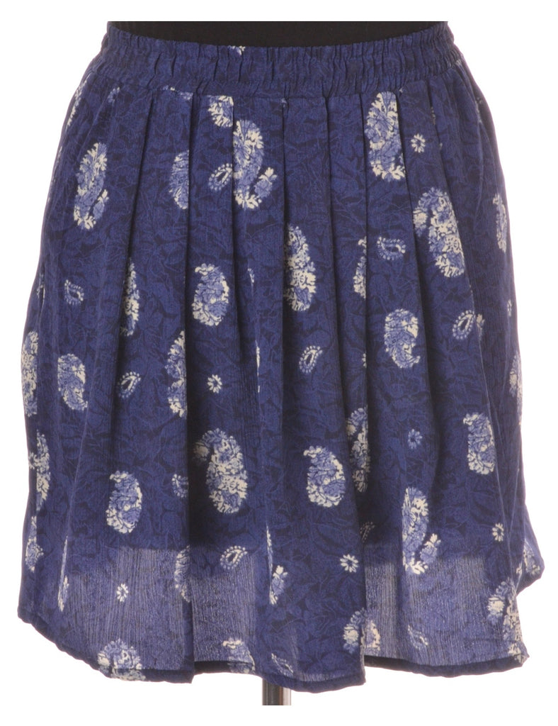 Beyond Retro Label Amy Short Skirt Navy With An Elasticized Back - Skirts - Beyond Retro