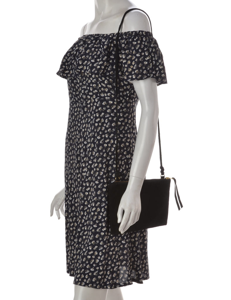 Label Black Frill Top Dress - Dresses - Beyond Retro