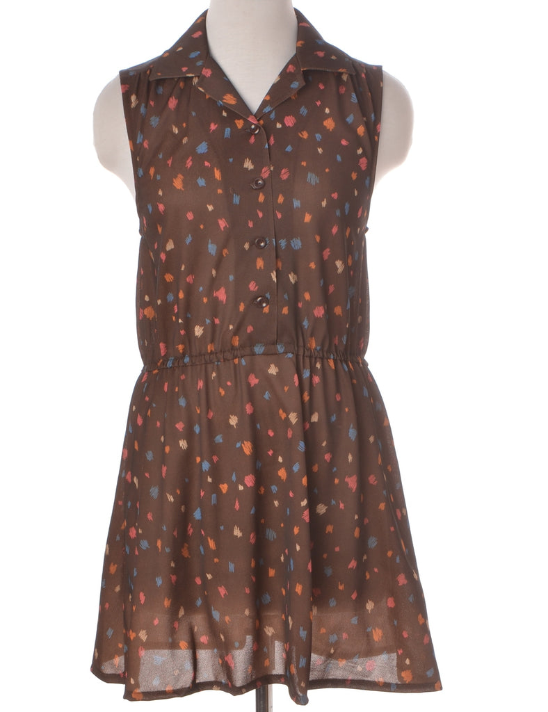 Label Anna Sleeveless Summer Short Dress - Dresses - Beyond Retro