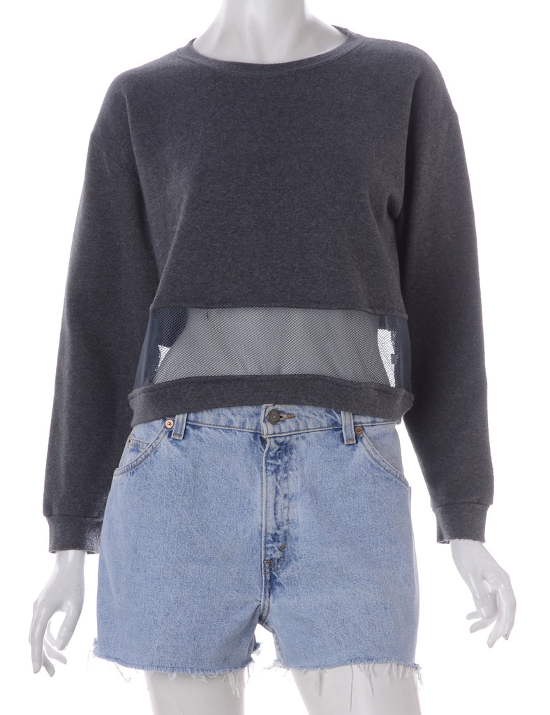 Label Alicia Sports Mesh Cropped Hoodie - Sweatshirts - Beyond Retro