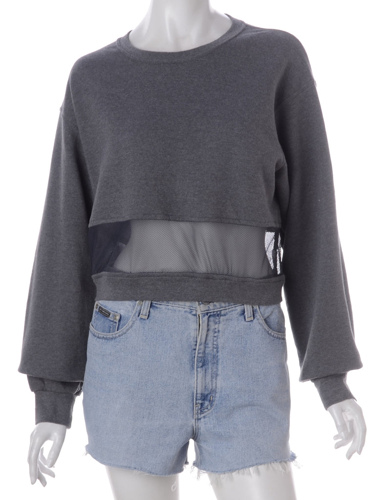 Label Alicia Sports Mesh Cropped Hoodie - Sweatshirts - Beyond Retro