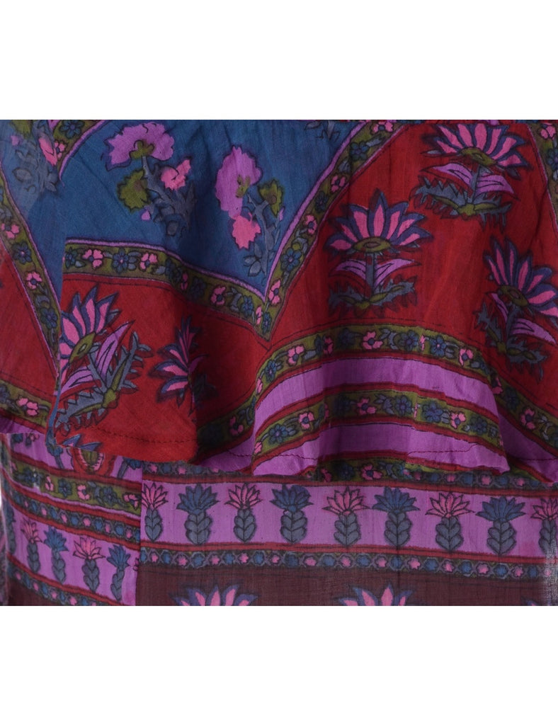 Hippie Style Frill Top - Blouses & Tops - Beyond Retro