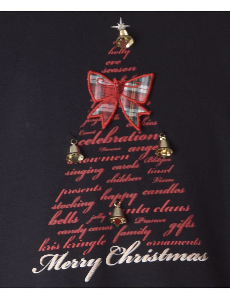 Label Christmas Sweatshirt With Bells