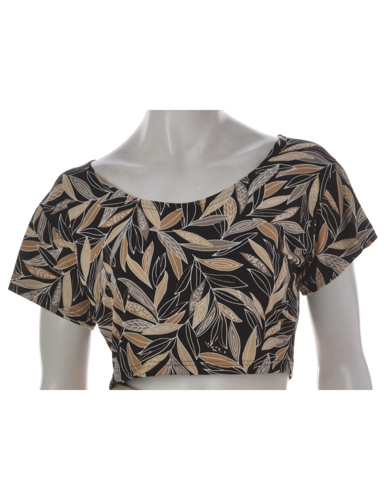 Cropped Lycra Tee - T-shirts - Beyond Retro