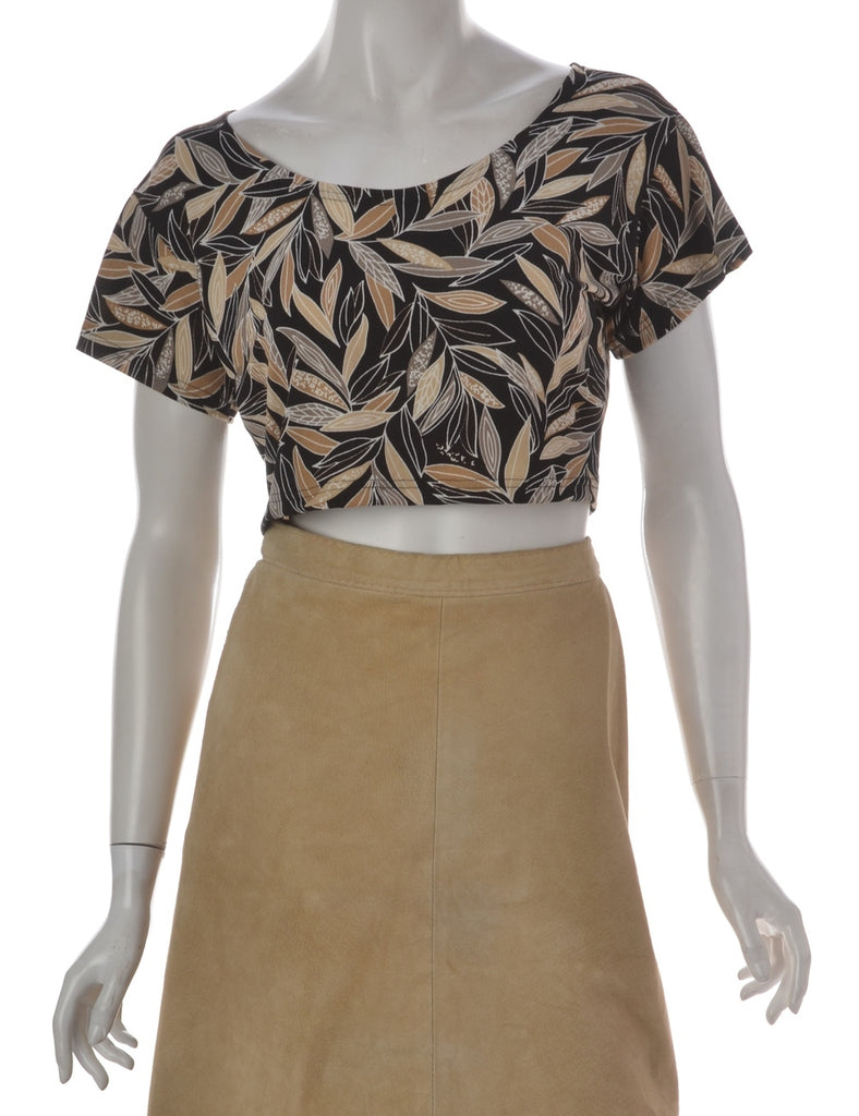 Cropped Lycra Tee - T-shirts - Beyond Retro