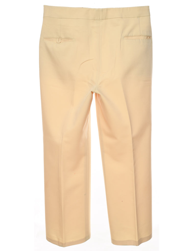 1970s Beige Classic Suit Trousers - W32 L27