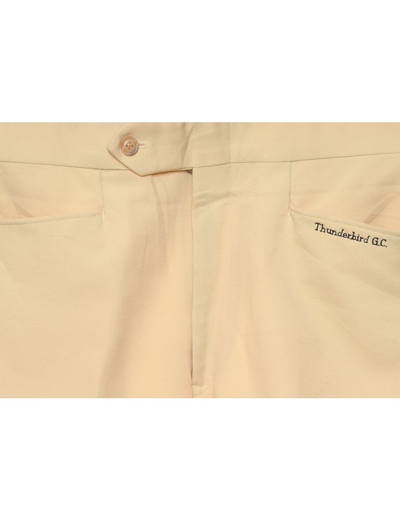 1970s Beige Classic Suit Trousers - W32 L27