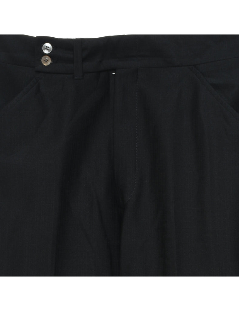 1970s Classic Black Suit Trousers - W32 L31
