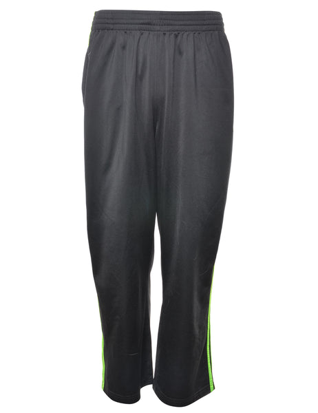 Men s Adidas Adidas Black Lime Green Track Pants Black M Beyond Retro