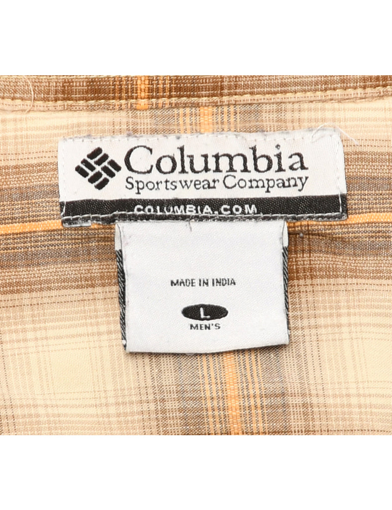 Beige Columbia Corduroy Shirt - L