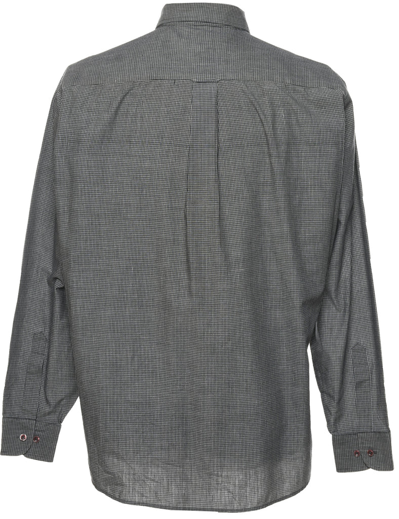 Black Checked Shirt - L